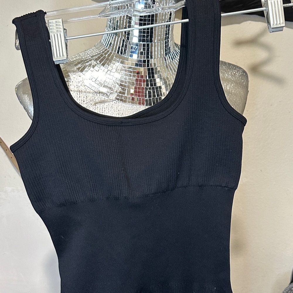 Classic Black Ribbed bodysuit